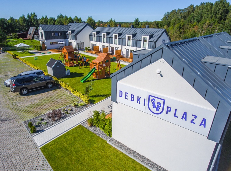 Dębki Plaza Domki Widok z góry